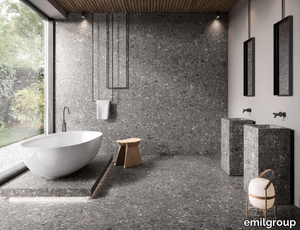 LOMBARDA NERO - Porcelain stoneware wall/floor tiles _ emilgroup