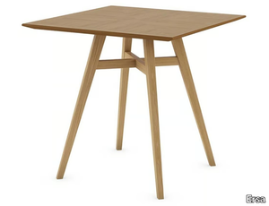 DILETTO - Square wooden high table _ Ersa