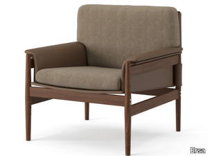 NARM - Fabric and wood armchair with armrests _ Ersa