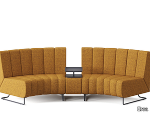 JOIN - Sled base sectional modular fabric armchair _ Ersa