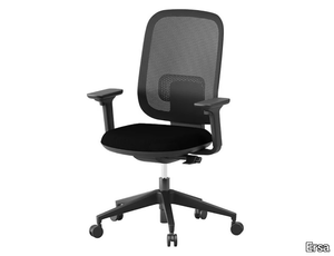 VELA - Height-adjustable fabric office chair with armrests with 5-Spoke base _ Ersa