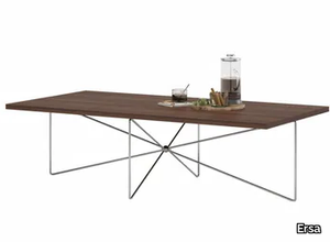 KILIG - Rectangular laminate coffee table with metal base _ Ersa