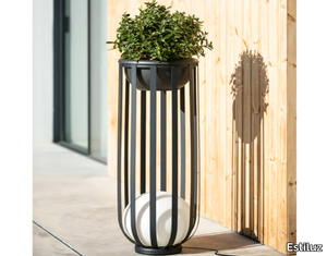 BOLS - Polyethylene planter / floor lamp _ Estiluz