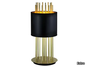 SOHO - LED brass and fabric table lamp _ Estro