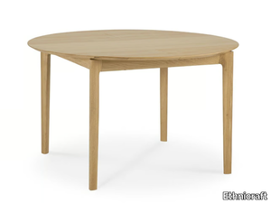 BOK - Extending round oak dining table _ Ethnicraft