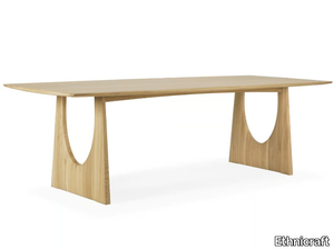 OAK GEOMETRIC - Rectangular oak dining table _ Ethnicraft