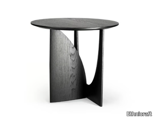 OAK GEOMETRIC - Round oak side table _ Ethnicraft