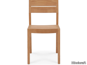 TEAK EX 1 - Teak garden chair open back _ Ethnicraft