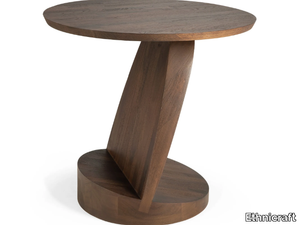 OBLIC - Round teak coffee table _ Ethnicraft