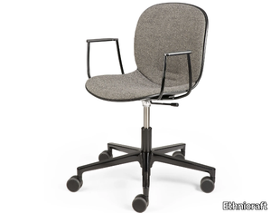 RBM NOOR - Height-adjustable office chair with castors with armrests _ Ethnicraft