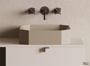 ORIGAMI - Countertop square Livingtec® washbasin _ Ex.t