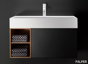 QUATTRO.ZERO - Wall-mounted vanity unit with drawers _ FALPER