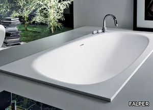 VASCAMISURA - Rectangular built-in Cristalplant® bathtub _ FALPER