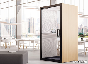 ACOUSTIC ROOM MINI - Acoustic phone booth with built-in lights _ FANTONI