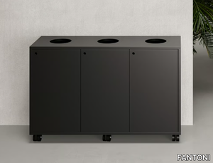 ATELIER - Metal waste paper bin for waste sorting _ FANTONI