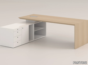 MULTIPLICEO - Rectangular executive desk with cable management _ FANTONI