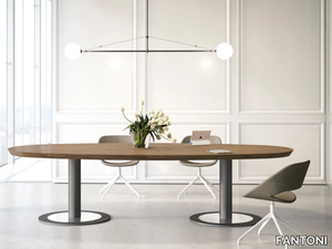 MULTIPLICEO - Wooden meeting table _ FANTONI