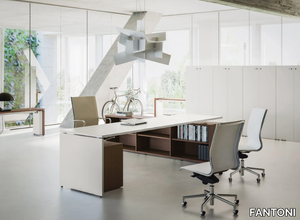 SISTEMA 28 - Executive desk with shelves _ FANTONI