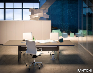 SISTEMA 28 - Meeting table with cable management _ FANTONI