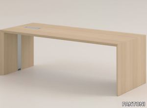 MULTIPLICEO - Rectangular executive desk with cable management _ FANTONI