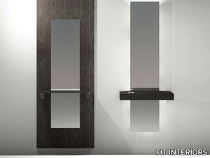 SHARP - Rectangular wall-mounted mirror with integrated lighting _ FIT INTERIORS