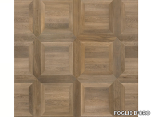 SPECIAL PANEL MATITA INSTALLATION 134 - Indoor wooden wall/floor tiles _ FOGLIE D'ORO