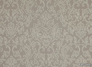GASPEITE - Damask jacquard polyester fabric _ FR-One