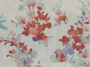 GWENDOLINE - Printed polyester fabric with floral pattern _ FR-One