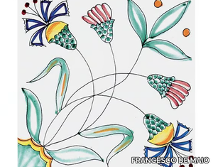 CLASSICO VIETRI FIORE STILIZZATO - Ceramic wall tiles / flooring _ FRANCESCO DE MAIO