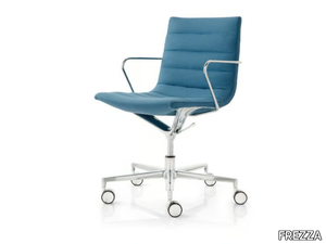 KEY - Fabric office chair with armrests with 5-Spoke base _ FREZZA