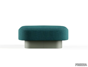 AFINA - Upholstered square fabric pouf _ FREZZA