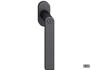 FSB 34 1244 - Aluminium window handle with lock on rose _ FSB