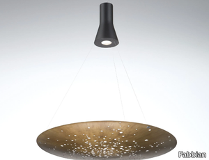 LENS F46 - LED metal pendant lamp _ Fabbian