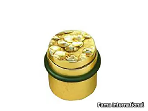 FLOWER FL16 - Brass doorstop _ Fama International