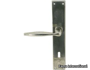 GAUDIUM MG2061 - Bronze door handle on back plate _ Fama International