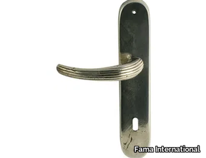 GAUDIUM MG3071 - Bronze door handle on back plate _ Fama International