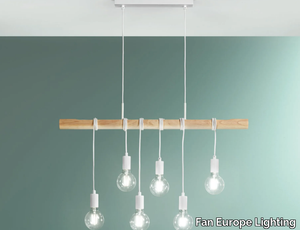 ARIZONA - Adjustable wooden and metal pendant lamp _ Fan Europe Lighting