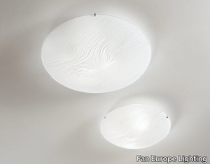 KARDIO - Satin glass ceiling light _ Fan Europe Lighting