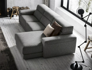 AJAR - Fabric sofa with chaise longue _ Felis