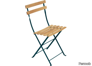 BISTRO - Folding steel and wood garden chair _ Fermob