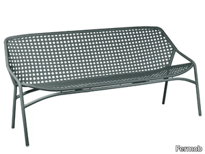 CROISETTE - Aluminium garden bench with back _ Fermob