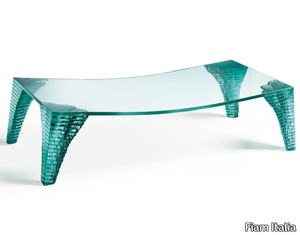 ATLAS - Rectangular glass coffee table _ Fiam Italia