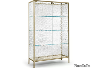 ECHO - Glass and aluminium display cabinet _ Fiam Italia