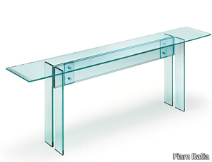 LLT - Rectangular glass console table _ Fiam Italia