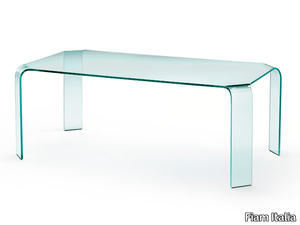 RAGNO - Rectangular glass table _ Fiam Italia