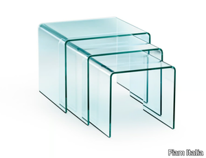 RIALTO TRIS - Set of glass coffee tables _ Fiam Italia