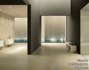 GOLD ONYX - Porcelain stoneware wall/floor tiles with marble effect _ Fiandre Architectural Surfaces