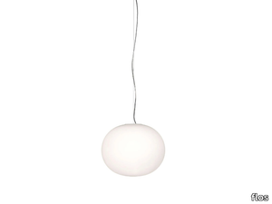 GLO-BALL S - Opal glass pendant lamp _ Flos