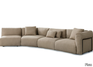 FIOCCO - Sectional fabric sofa with removable cover _ Flou