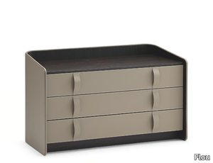 GENTLEMAN - Leather chest of drawers _ Flou